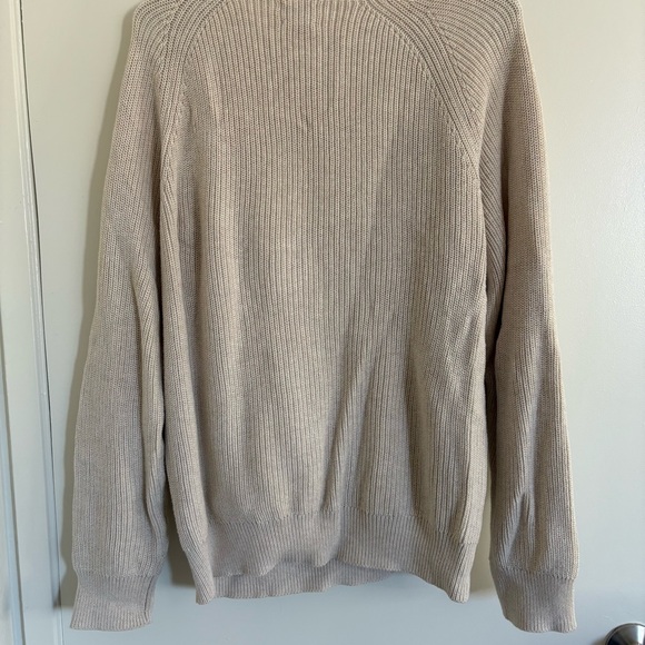 Knit by J Crew Men's Heritage cotton ribbed sweater M Fall 100% Cotton Timeless - Picture 6 of 9